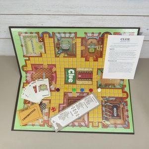 Vintage Clue Board Game 00045 1992 Parker Brothers Detective Mystery Whodunit?